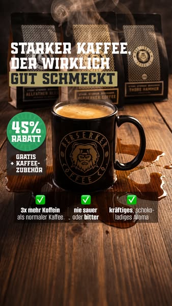 Kaffee, der ballert