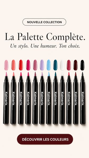 Passe au stylo vernis à ongles.