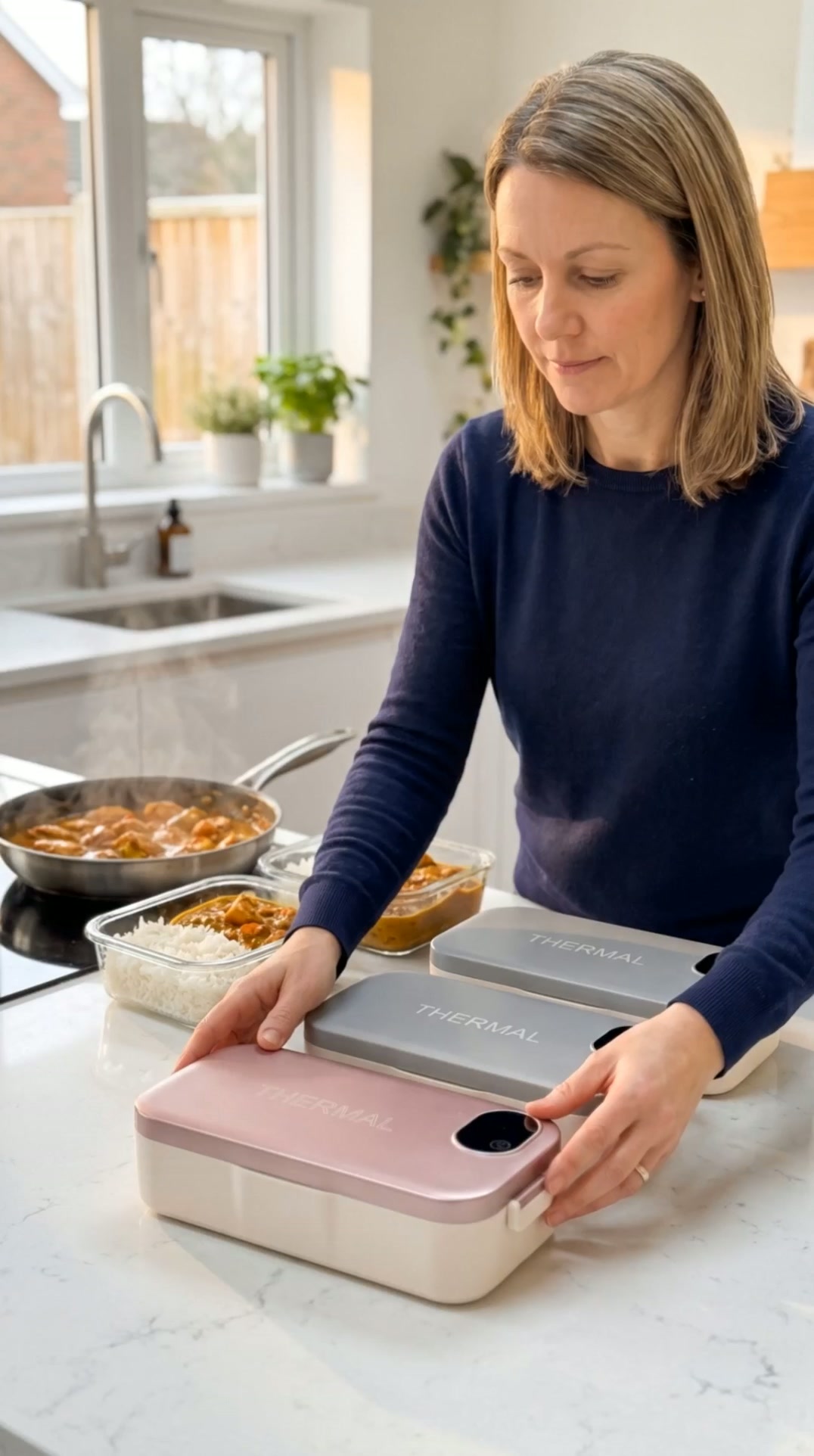 Hot Home-Cooked Lunch, No Microwave