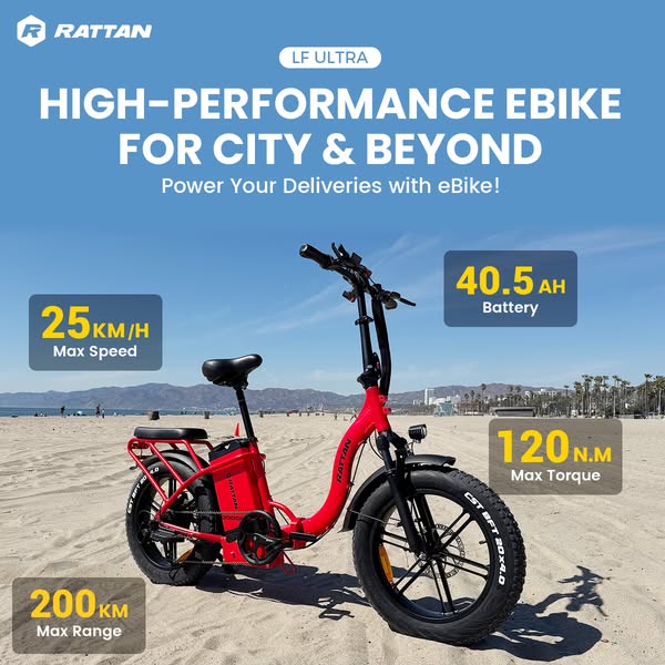 Rattan LF Ultra: 200km Range Ebike