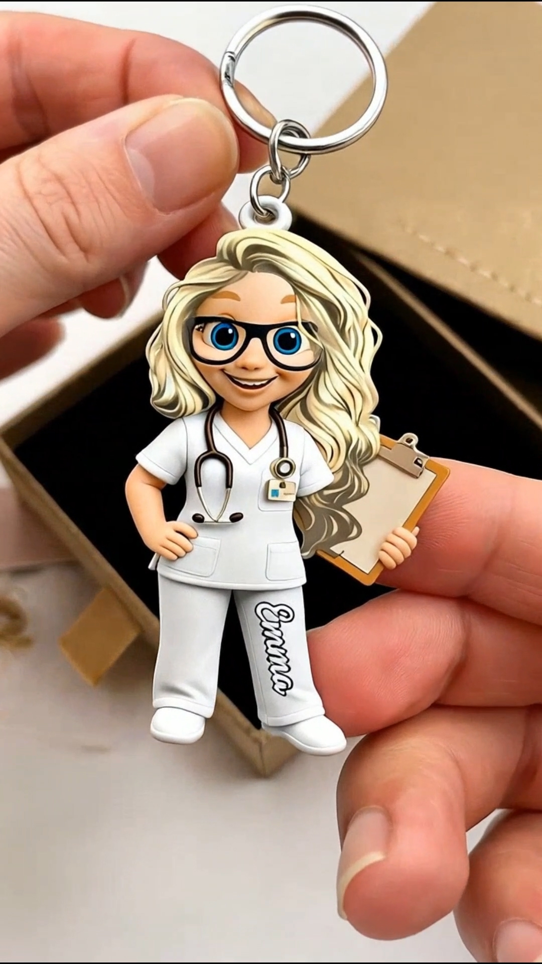 To My Favorite Nurse, Personalized Acrylic Keychain, Gift For Nurses