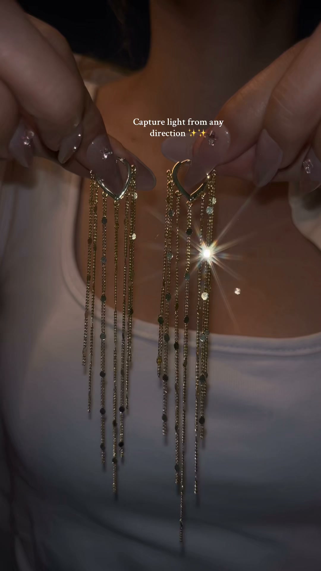 50%off - Golden Tassel Elegance