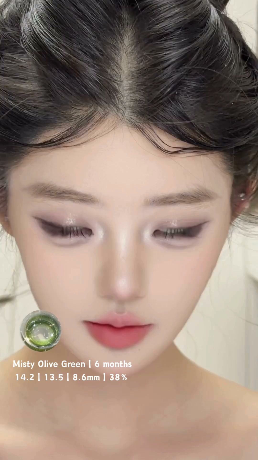 Misty Olive Green 14.2mm Contact Lenses (6 months wear)