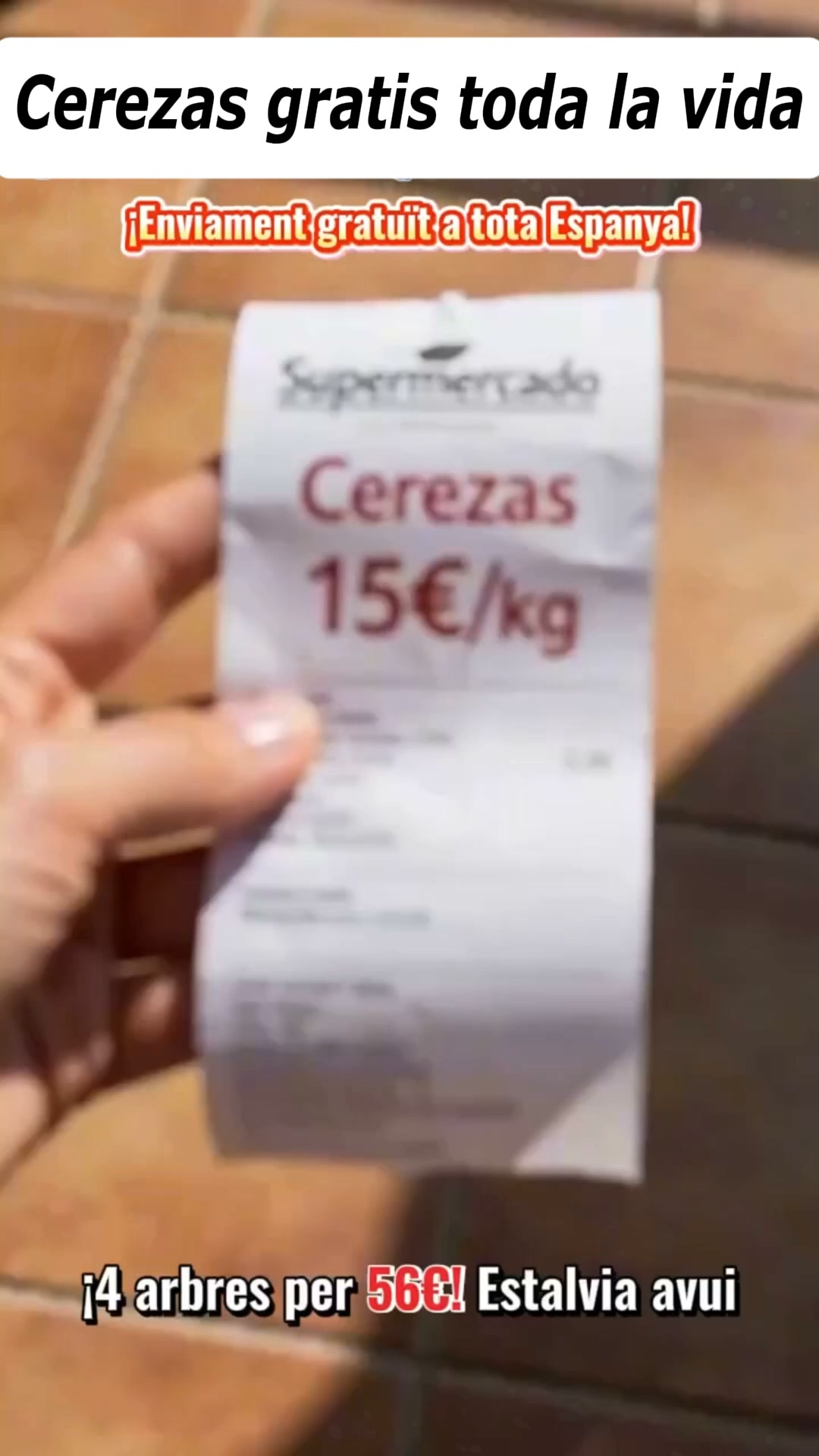 Cerezas gratis toda la vida