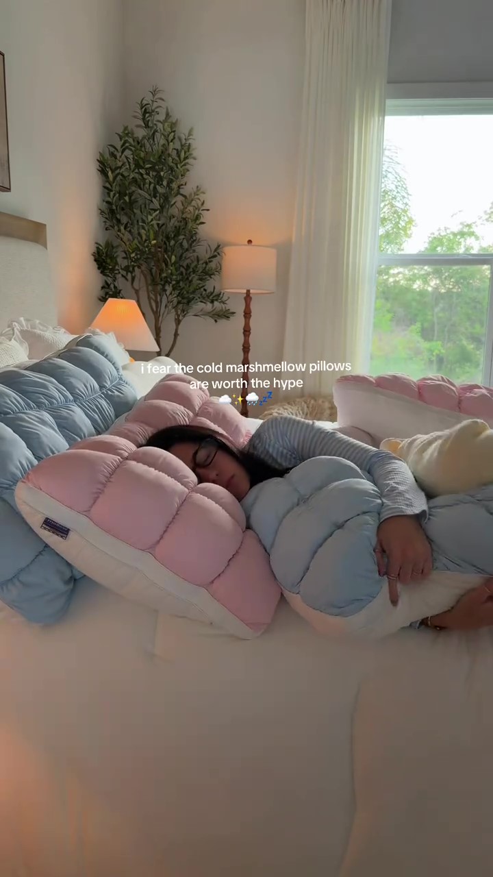 Mellow Puff Pillow | Quilted Cloud-Loft Design for Side, Back & Stomach Sleepers