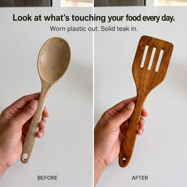 50% Off Best Selling Non-Toxic Teak Kitchen Utensils