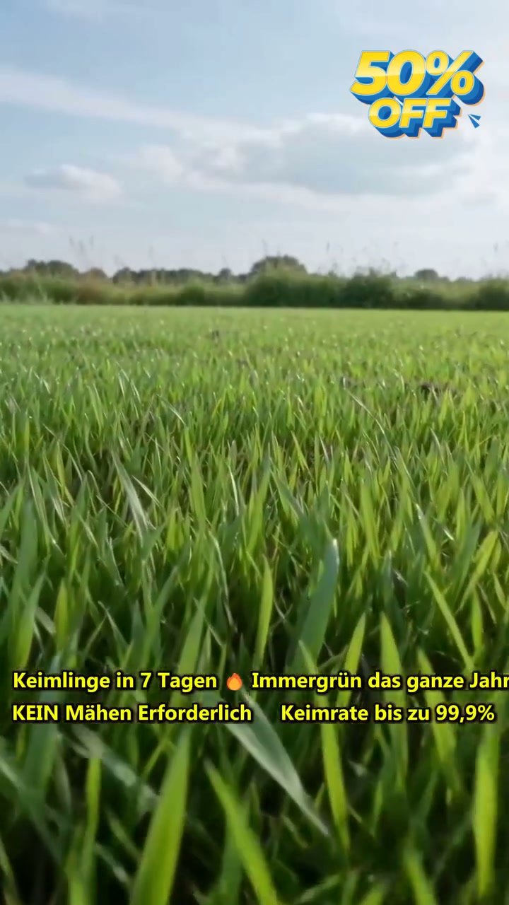 [99 % Keimrate in 7 Tagen] Mach Schluss mit kahlen Rasenstellen!
