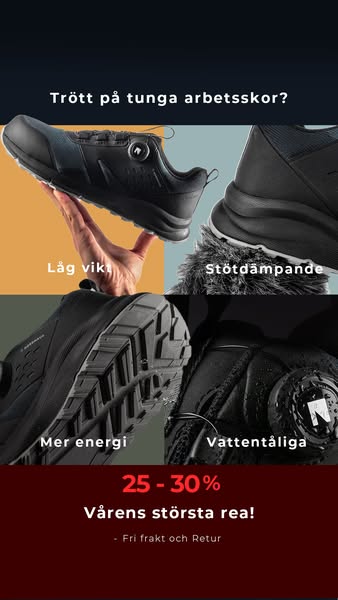 Byt dina tunga arbetsskor idag