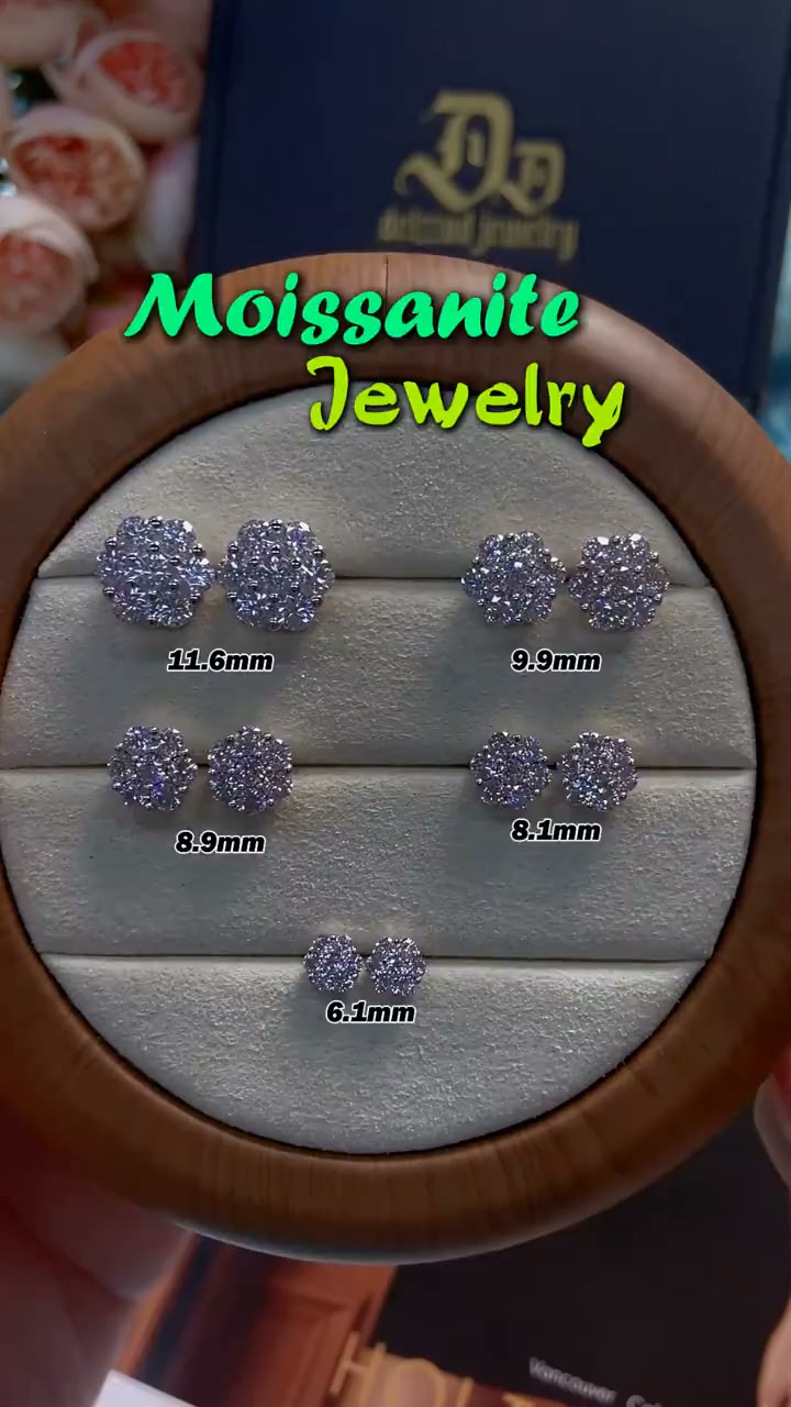 Floral Shine Earrings Push/Screw Back