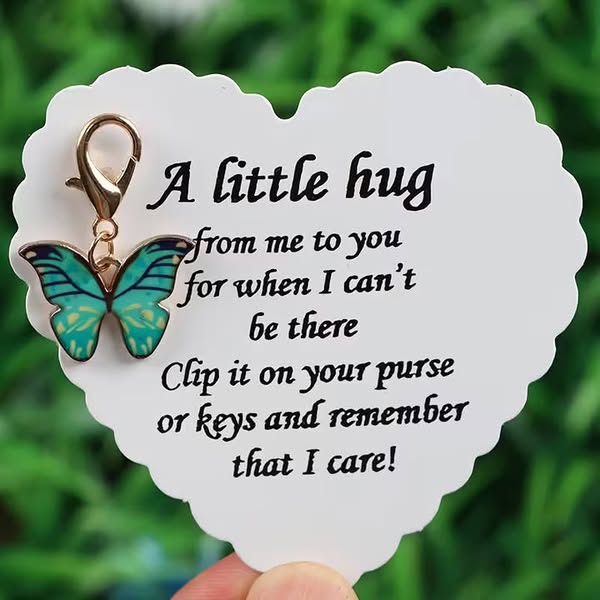 Elegant Butterfly Charm with Warm Card