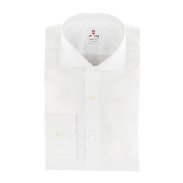 White Popeline Solid Alumo 170/2 Shirt