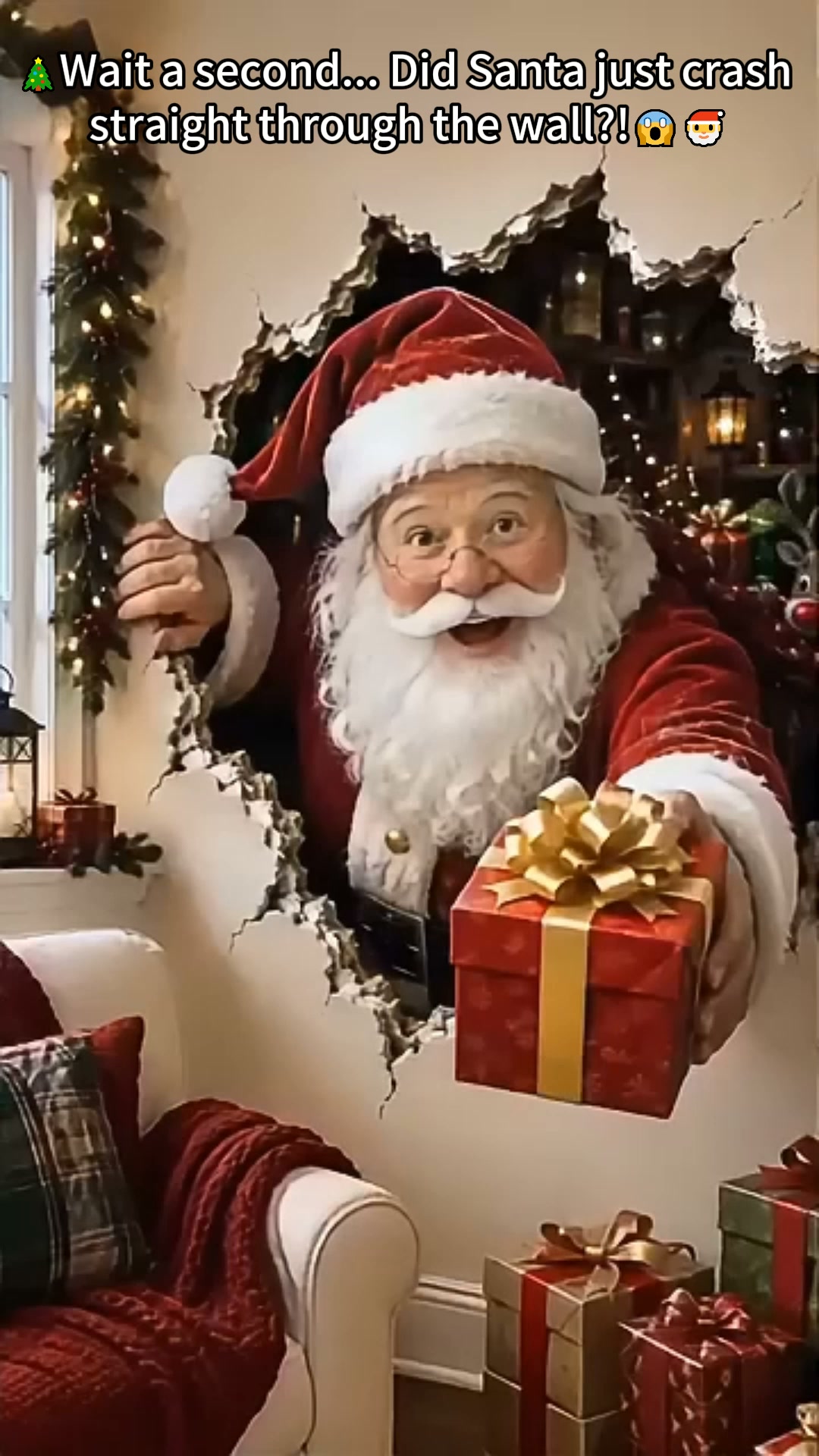 Break-Through Christmas Wall & Window Stickers