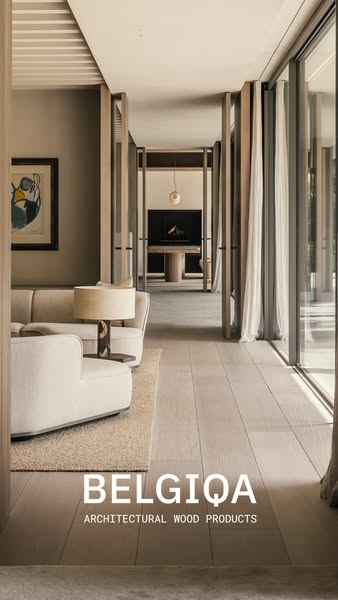 Architectural wood. Made in Belgium.
