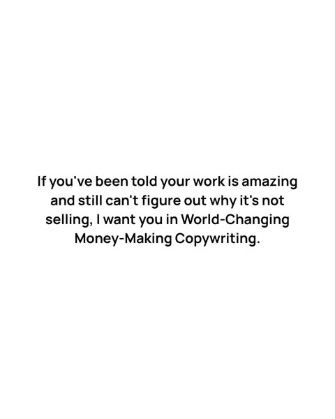 World-Changing Money-Making Copywriting