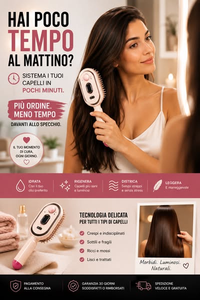 Capelli perfetti in pochi minuti,senza fatica