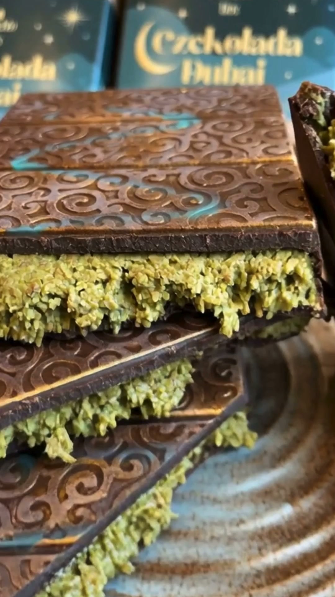 Pistachio Box — Czekolada Dubai z Pistacją