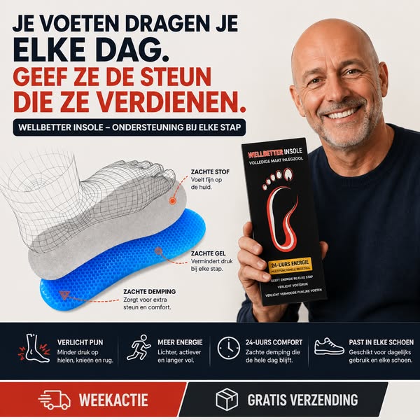 Je voeten dragen je elke dag..