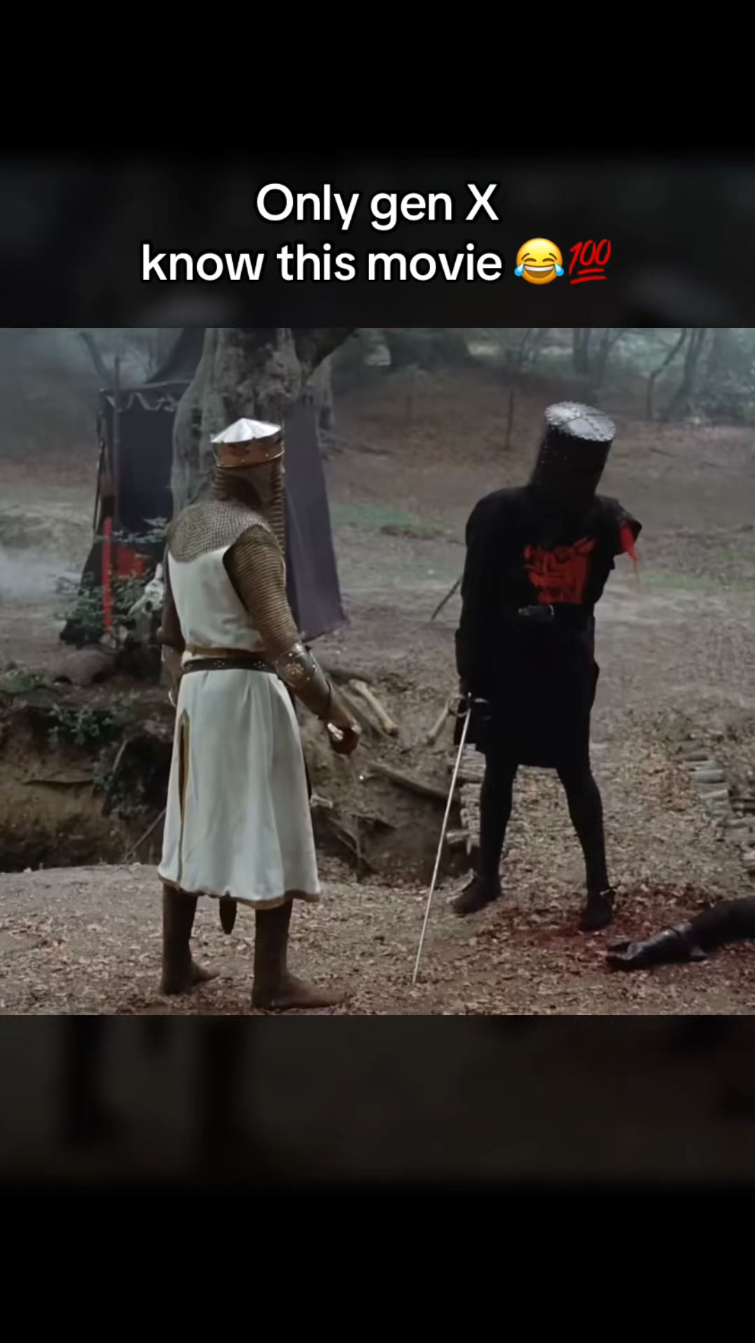 Vintage Knight It's Just A Flesh Wound Double Sided Tee