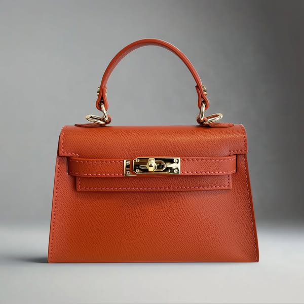 The Mini Kelly-Inspired Epsom Leather Handbag by Clemés - £145