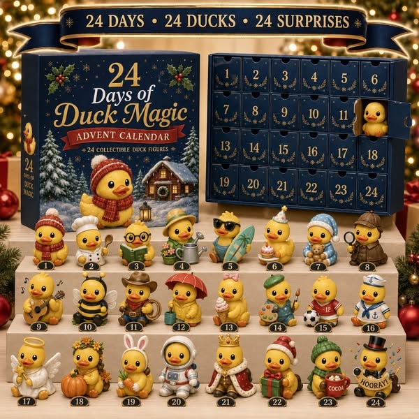 24 Days of Duck Advent Calendar – 24 Collectible Christmas Duck Surprises