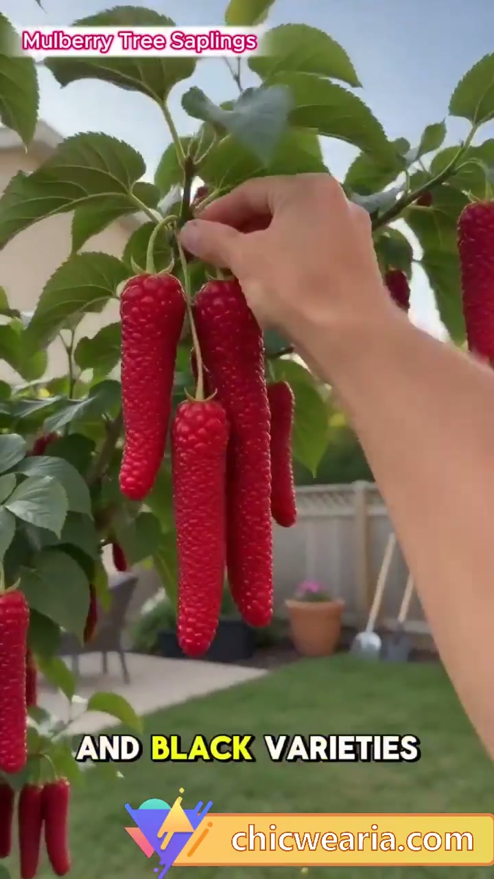 Giant Red & Black Mulberry Tree Saplings – Grow Sweet Berries at Home