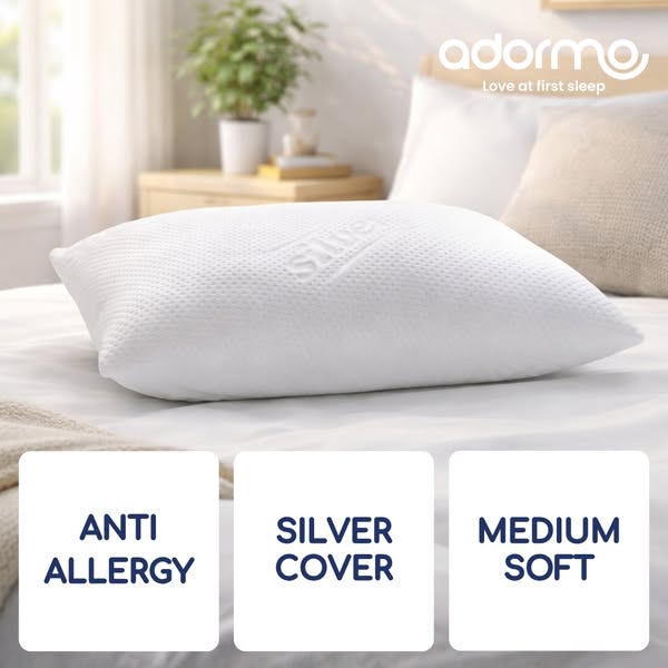 Adormo Silver Luxury Anti-Allergy Pillow