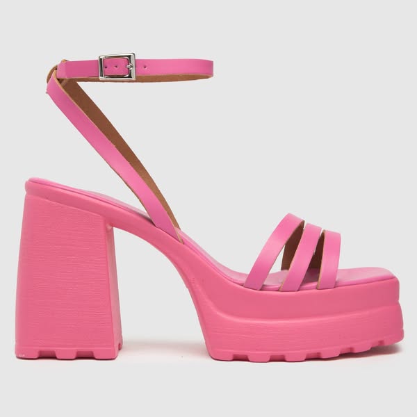 Schuh Pink Sofia Platform High Heels