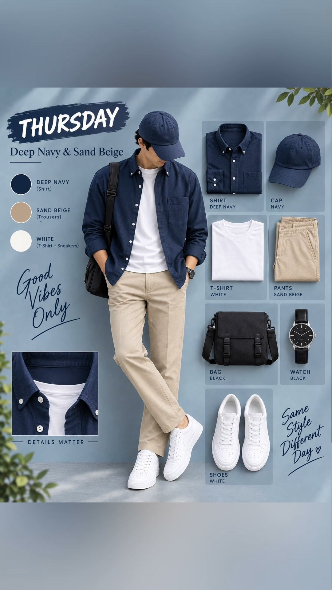 7 Days 7 Colors | Men Casual Shirt Build Your Weekly Outfit