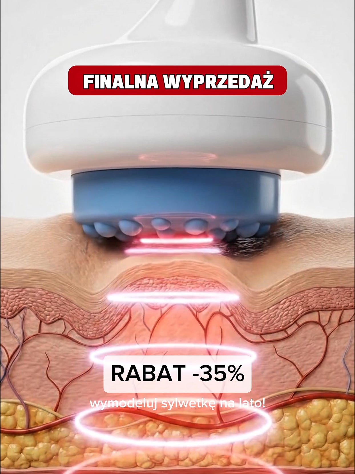 Redukuje cellulit i ujędrnia skórę