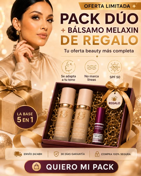 SÚPER OFERTA · DOS BASES + REGALO SUPER BALSAMO Dr. Melaxin Multi Balm
