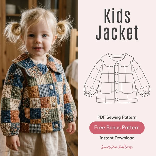 90% Off Kids Quilted Jacket Pattern