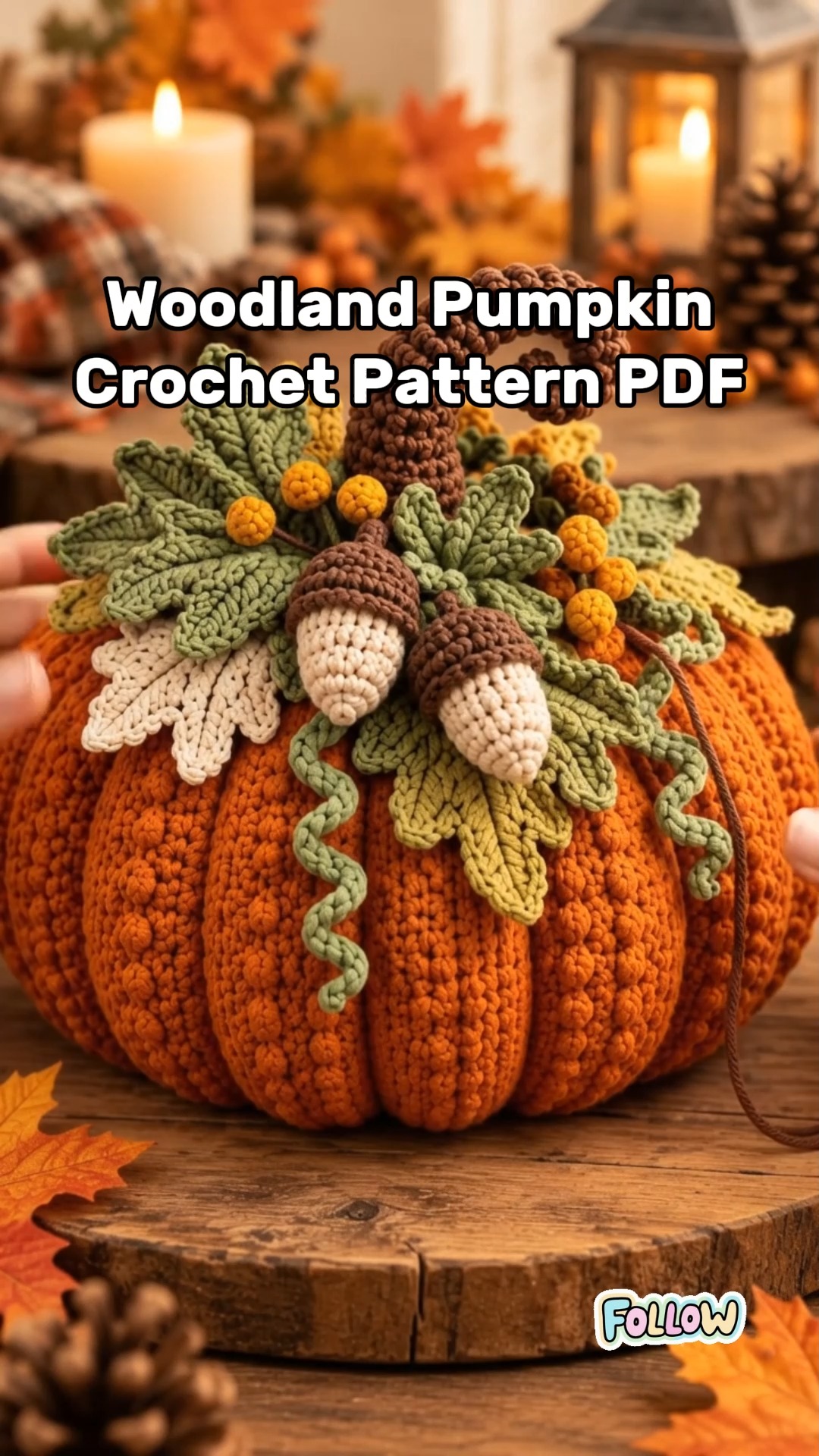 Woodland Pumpkin Crochet Pattern PDF