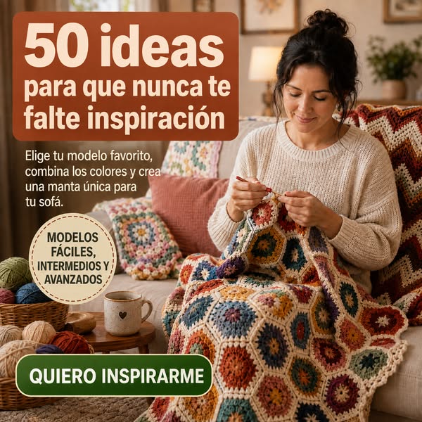 50 Mantas de Crochet para Sofá