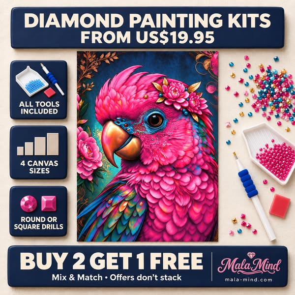 Colorful Parrot Diamond Painting Kit