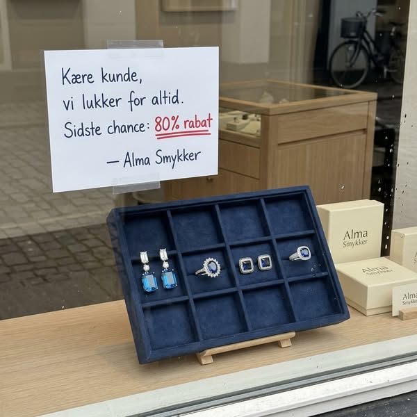 Jubilæumsudsalg — op til 80%
