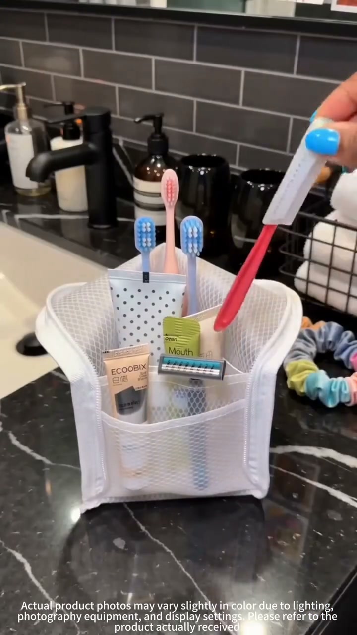 Mesh Zippered Toiletry Bag