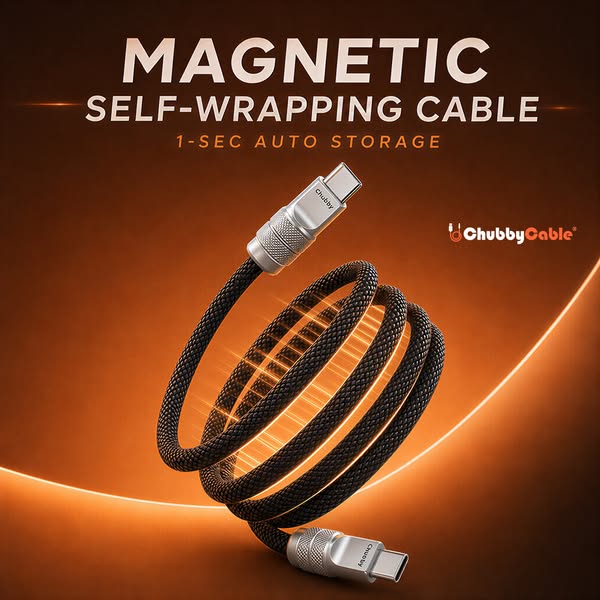 240W Magnetic Braided USB-C Fast Charging Cable | ChubbyCable