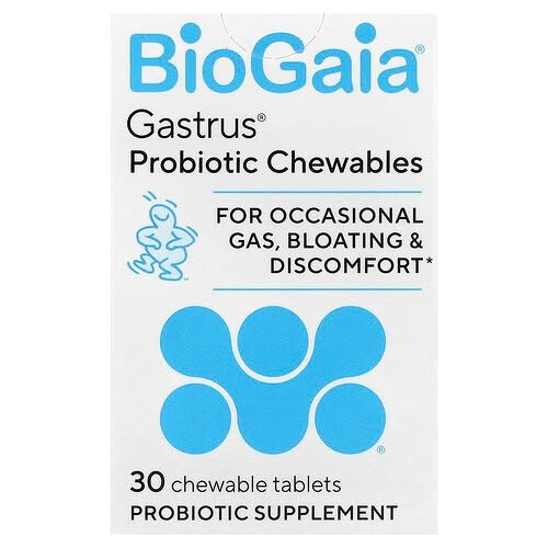 BioGaia, Gastrus® Probiotic Chewables, 30 kauwtabletten