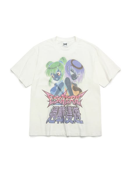 ESOTERIC THING | Overload Roamer Washed Graphic Cotton Tee White / 1