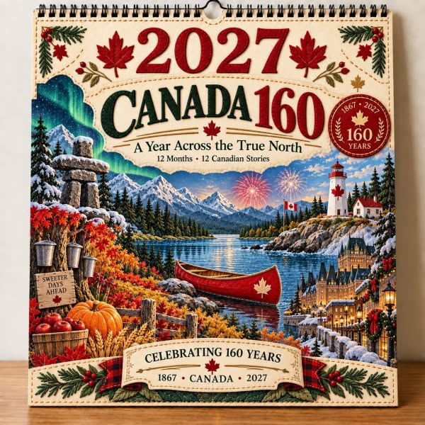 2027 Canada 160th Anniversary Wall Calendar