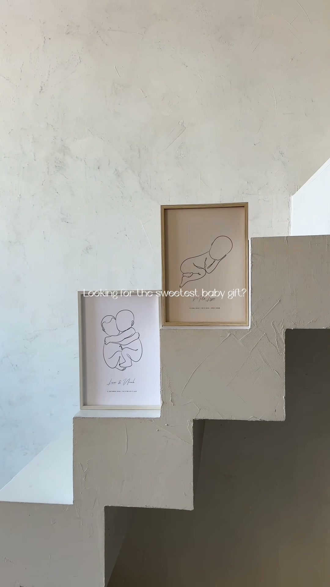 Lijntekeningposter Geboorte