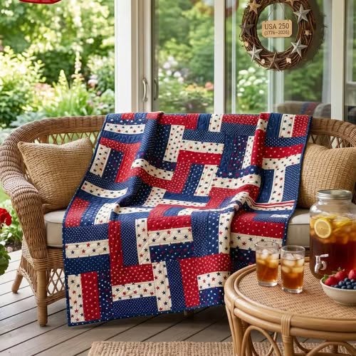 Liberty Patch Quilted Blanket NCU0NTD1967 - Baby (30" x 40") / Pack 1