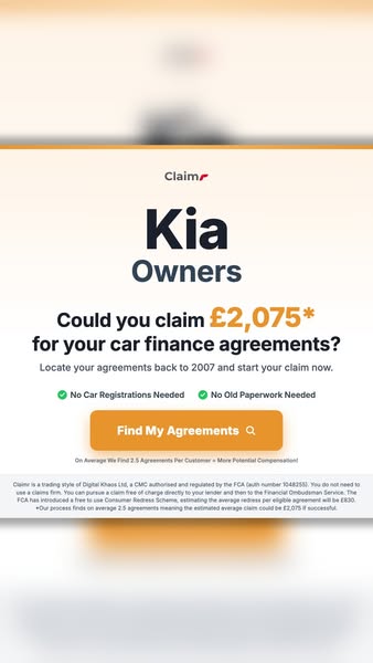 Kia on Finance? Are you Eligible to claim?