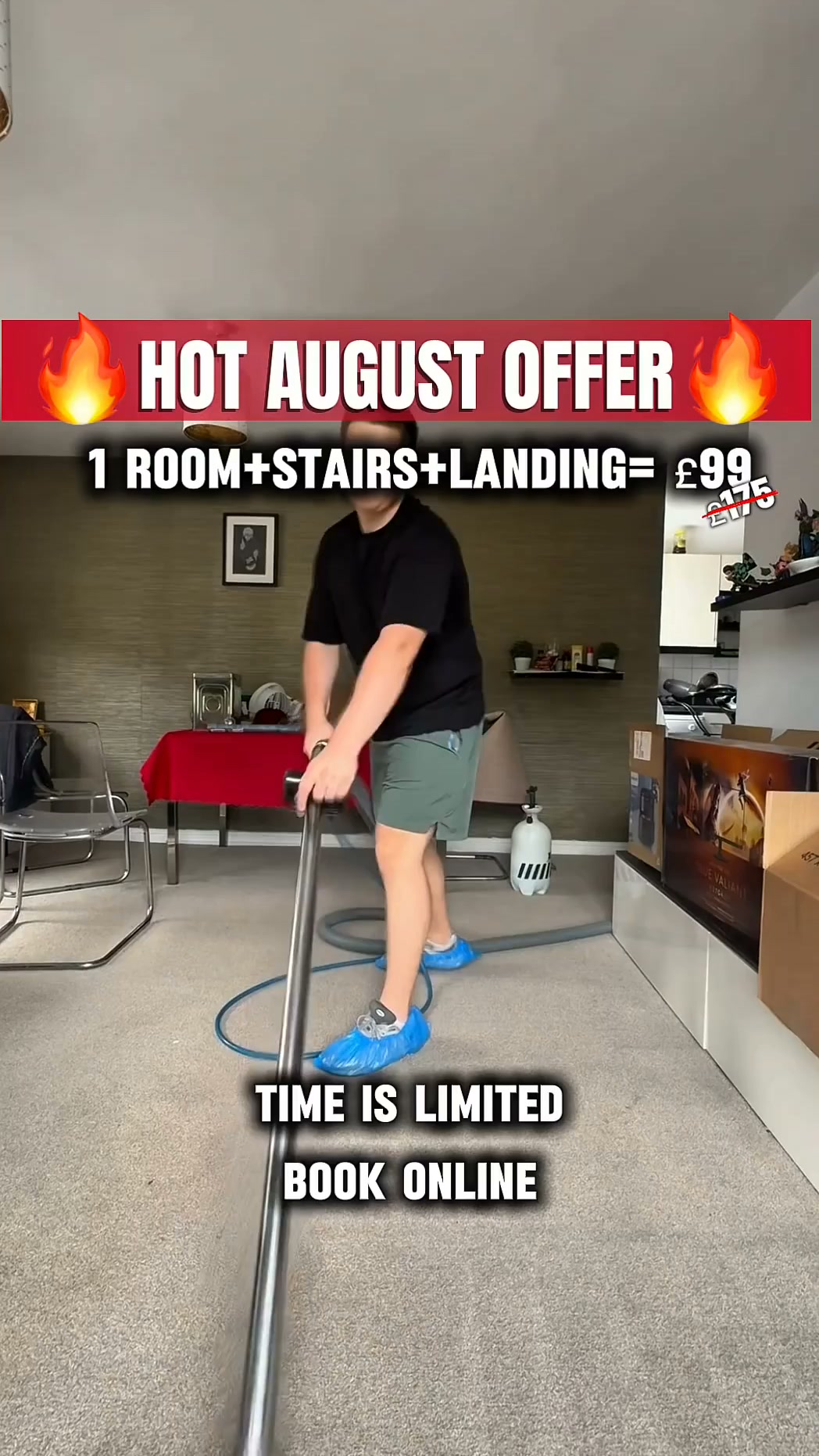 Only £99 –1 Room + Landing + Stairs! Special August Offer