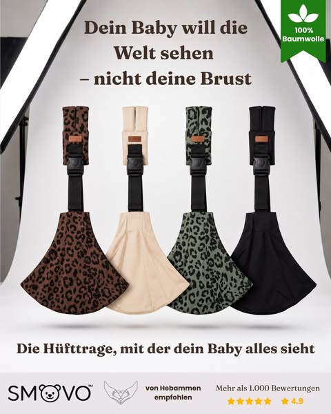 Die Hüfttrage, mit der dein Baby alles sieht