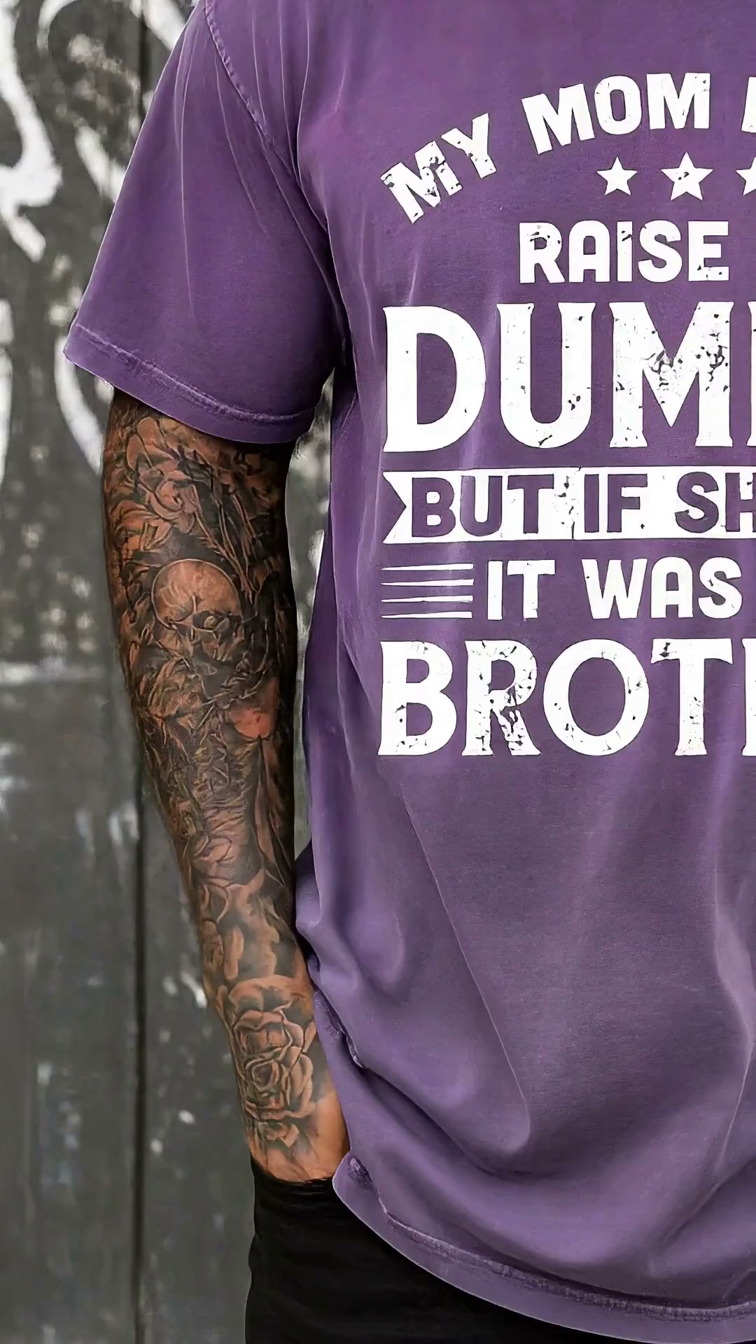Funny Sibling Vintage Washed T-Shirt