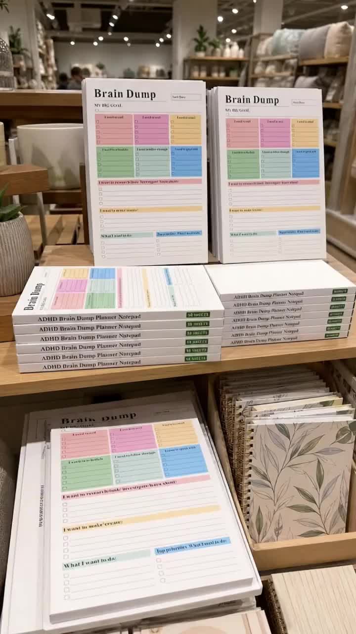 ADHD Brain Dump Planner Pad