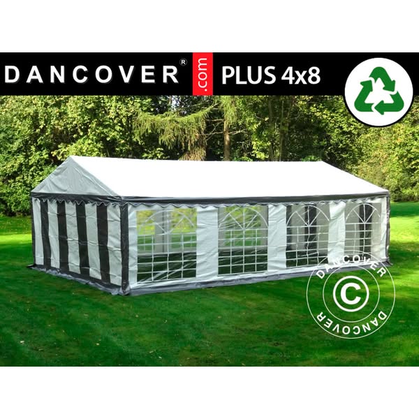 Marquee PLUS 4x8 m PE 700, Grey/White