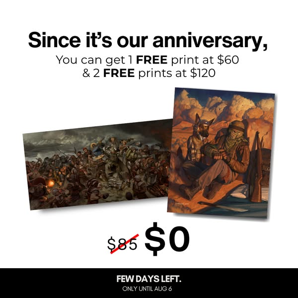 Anniversary Deal! Free Fallout: New Vegas prints