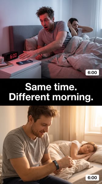 A smartwatch on the table wakes no one.